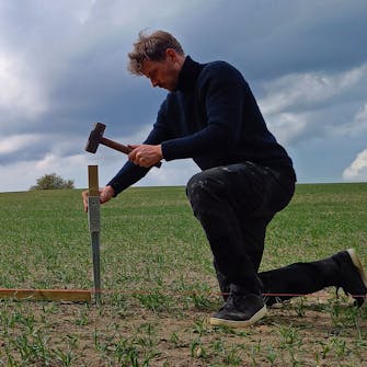 Stolpespyd montering 1 Stolpespyd montering 1